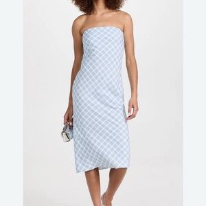 Amanda Uprichard Shiran Dress Meadow Plaid